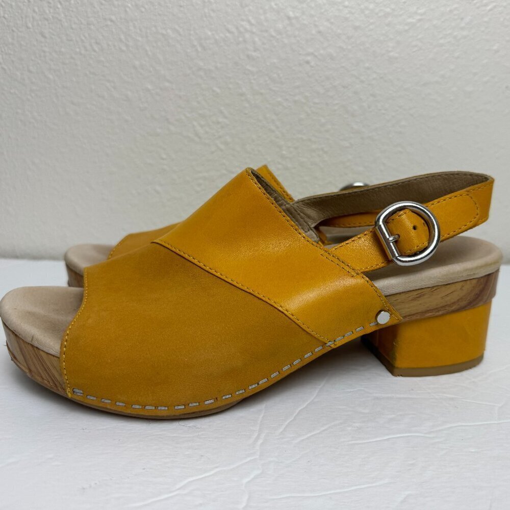 Dansko Madalyn Sandal Nubuck Clogs Slingback Size EU 38